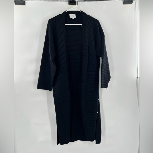 J.O.A Ribbed Button Side Cardigan sweater size M just one answer - Picture 7 of 15